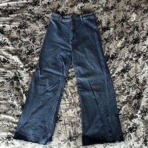 Zara High Waisted Wide Leg Jeans